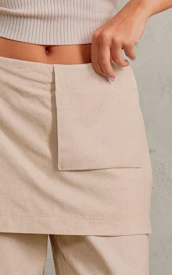 Stone Woven Skirt Pants