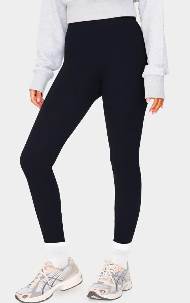 PrettyLittleThing Snatched*Tall Structured Snatched Ribbed Leggings