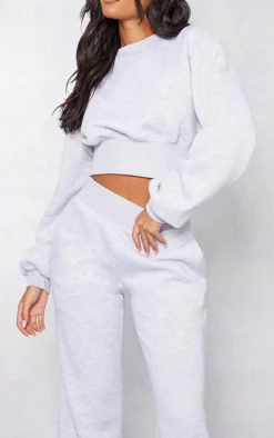 PrettyLittleThing Grey Sweatsuits*Tall Wide Leg Sweatpant