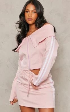 Best PrettyLittleThing Tall Sweat Mini Skirt Baby Pink