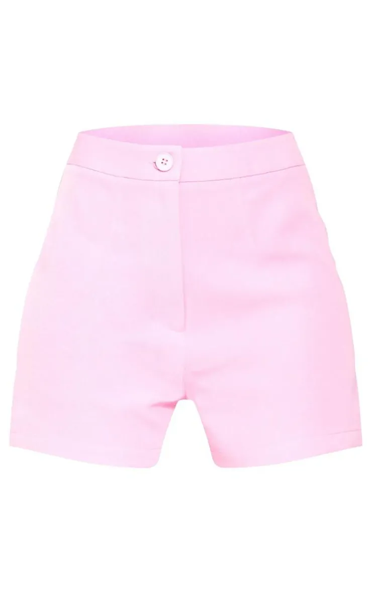 Clearance PrettyLittleThing Tall Tailored Shorts Baby Pink