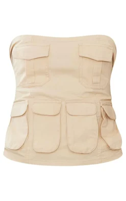 PrettyLittleThing Corsets*Tall Cargo Pocket Detail Corset Top