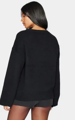 PrettyLittleThing Sweaters*Tall Bow Detail Oversized Christmas Sweater