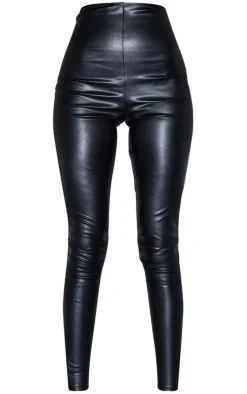 Tall Faux Leather High Waisted Leggings-PrettyLittleThing Discount