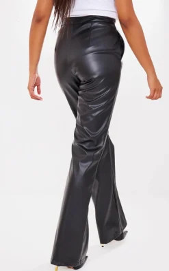 PrettyLittleThing Christmas Day Outfits*Tall Faux Leather Straight Leg Pants