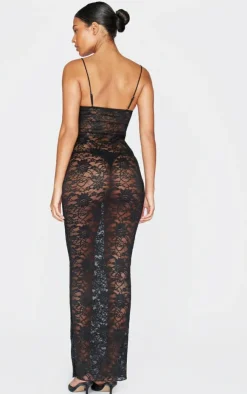 Tall Lace Boned Cup Detail Maxi Dress-PrettyLittleThing Sale