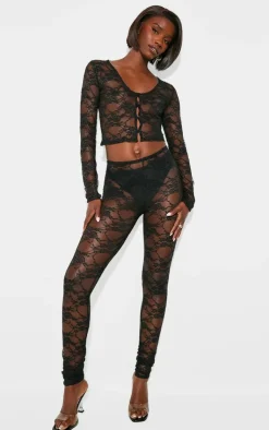 Tall Lace Leggings-PrettyLittleThing Sale
