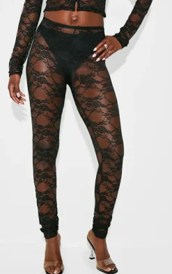 Tall Lace Leggings-PrettyLittleThing Sale