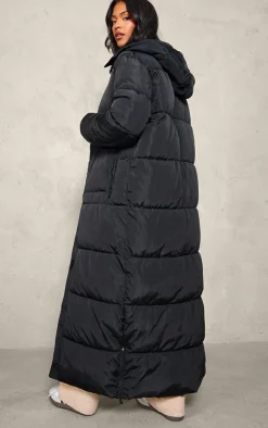 PrettyLittleThing Puffer Jackets*Tall Maxi Longline Hooded Puffer Coat