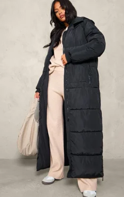 PrettyLittleThing Puffer Jackets*Tall Maxi Longline Hooded Puffer Coat