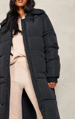 PrettyLittleThing Puffer Jackets*Tall Maxi Longline Hooded Puffer Coat