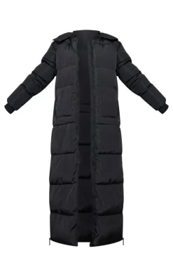 PrettyLittleThing Puffer Jackets*Tall Maxi Longline Hooded Puffer Coat