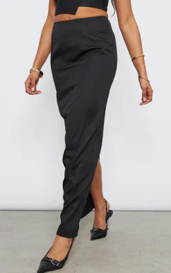 New PrettyLittleThing Tall Maxi Skirt Black