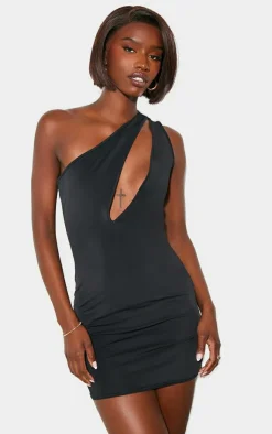 Tall One Shoulder Cut Out Mini Dress-PrettyLittleThing Online