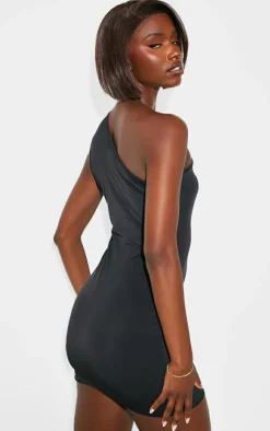 Tall One Shoulder Cut Out Mini Dress-PrettyLittleThing Online