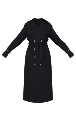 PrettyLittleThing Trench Coats*Tall Panel Detail Belted Trench Coat