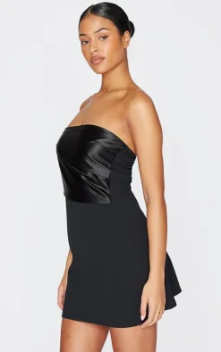 Tall Satin Fold Over Mini Dress-PrettyLittleThing Best