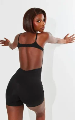 PrettyLittleThing Unitards*Tall Snatched Sculpt Open Back Unitard