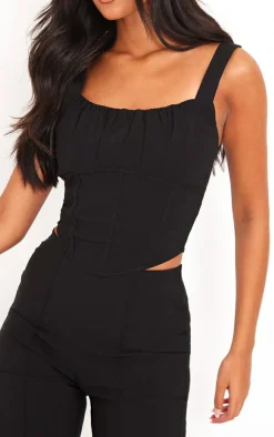 New PrettyLittleThing Tall Stretch Woven Pants Black