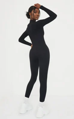 PrettyLittleThing Snatched*Tall Structured Snatched Rib Jumpsuit
