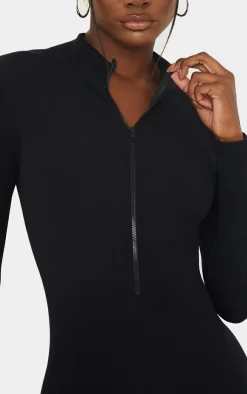 PrettyLittleThing Snatched*Tall Structured Snatched Rib Jumpsuit