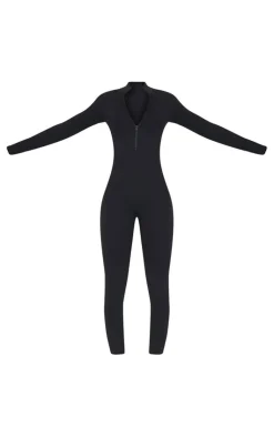 PrettyLittleThing Snatched*Tall Structured Snatched Rib Jumpsuit