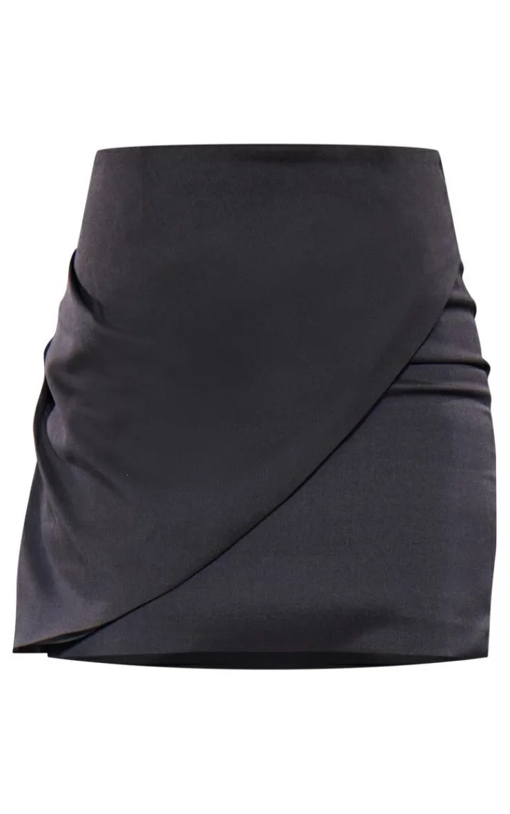 Sale PrettyLittleThing Tall Tailored Mini Skirt Black