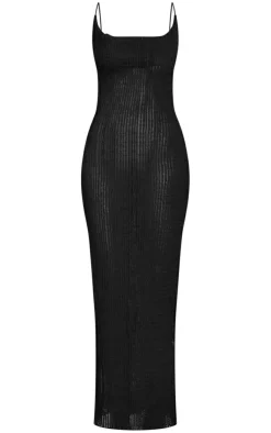 Tall Textured Strappy Maxi Dress-PrettyLittleThing Discount
