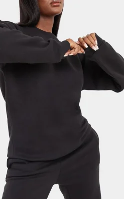 PrettyLittleThing Black Sweatsuits*Tall Ultimate Oversize Sweatshirt