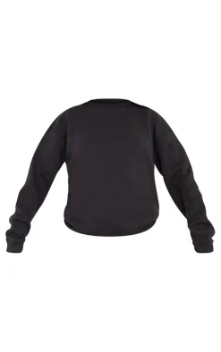 PrettyLittleThing Black Sweatsuits*Tall Ultimate Oversize Sweatshirt