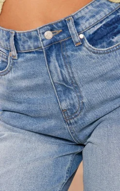 Tall Blue Denim Ripped Jorts