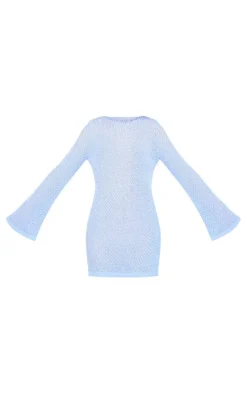 Tall Long Sleeve Knitted Mini Dress-PrettyLittleThing Online