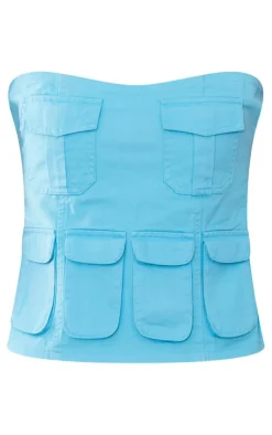 PrettyLittleThing Corsets*Tall Cargo Pocket Detail Corset Top