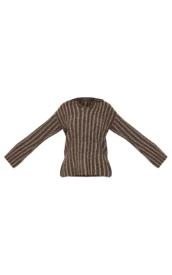 PrettyLittleThing Sweaters*Tall Knitted Rib Detail V Neck Sweater