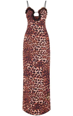 Tall Leopard Mesh Maxi Dress-PrettyLittleThing Best