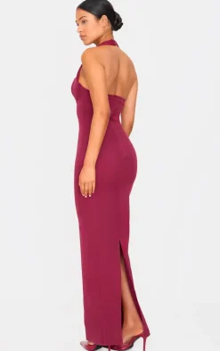 PrettyLittleThing Christmas Party Dresses*Tall Bodycon Halterneck Midaxi Dress