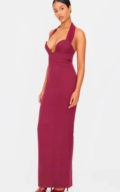 PrettyLittleThing Christmas Party Dresses*Tall Bodycon Halterneck Midaxi Dress