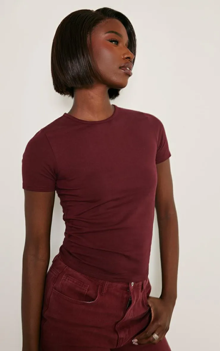 PrettyLittleThing T-Shirts*Tall Premium Cotton Cap Sleeve T-shirt
