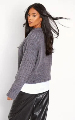 PrettyLittleThing Sweaters*Tall Chunky Knit Crew Neck Sweater