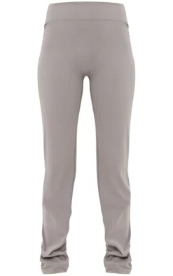 Clearance PrettyLittleThing Tall Snatched Sculpt Flare Pants Charcoal