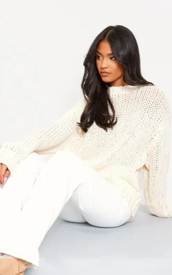 PrettyLittleThing Sweaters*Tall Chunky Knit Crew Neck Sweater