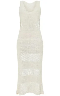 Tall Crochet Plunged Maxi Dress-PrettyLittleThing Best