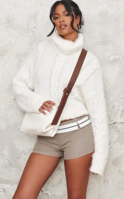 PrettyLittleThing Sweaters*Tall Oversized Cable Knit Sweater
