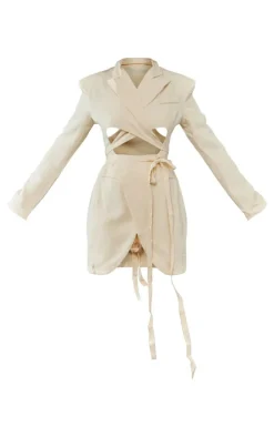 Tall Wrap Around Blazer Dress-PrettyLittleThing Outlet