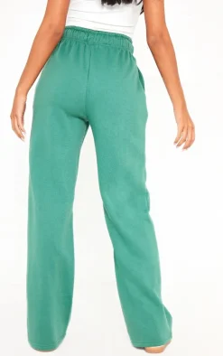 Discount PrettyLittleThing Tall Seam Detail Straight Leg Sweatpants Dark Teal