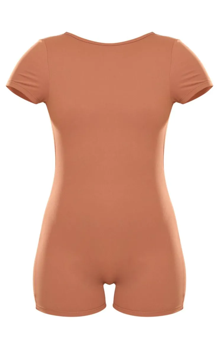 PrettyLittleThing Snatched*Tall Snatched Sculpt Scoop Open Back Romper