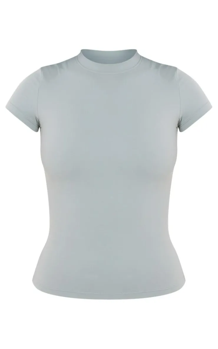 PrettyLittleThing Snatched*Tall Dusty Snatched Sculpt Short Sleeve T Shirt
