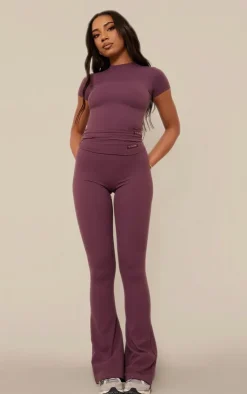 PrettyLittleThing Snatched*Tall Core Collection Tab Snatched Sculpt Foldover Pants