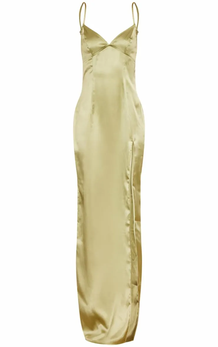 Tall Side Split Detail Maxi Dress-PrettyLittleThing Clearance