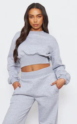 PrettyLittleThing Oversized Sweaters*Tall Cropped Oversized Sweatshirt